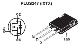 IXTX200N10L2, N-канальный силовой MOSFET-транзистор с режимом обогащения, область безопасной работы прямого смещения (FBSOA)